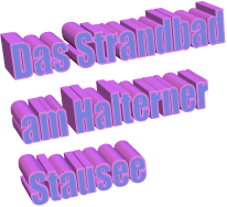 Das Strandbad am Halterner Stausee