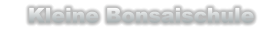 Kleine Bonsaischule
