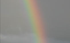 Regenbogen über der Mosel